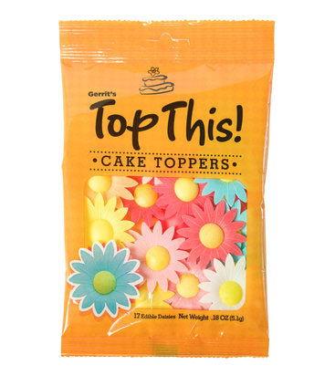 Top This Cake Toppers Edible Daisies - 6 / Box – Candy Favorites