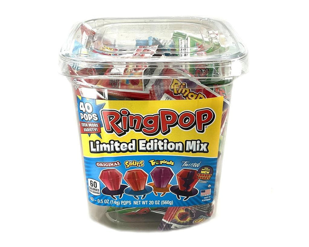 Topps Ring Pops Limited Edition Mix Jar - CandyFavorites