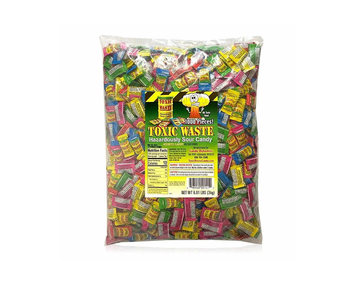 Toxic Waste Assorted Wrapped Sour Bulk Candy - CandyFavorites
