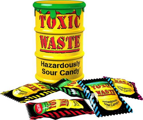Toxic Waste Hazardously Sour Candy Drum - CandyFavorites