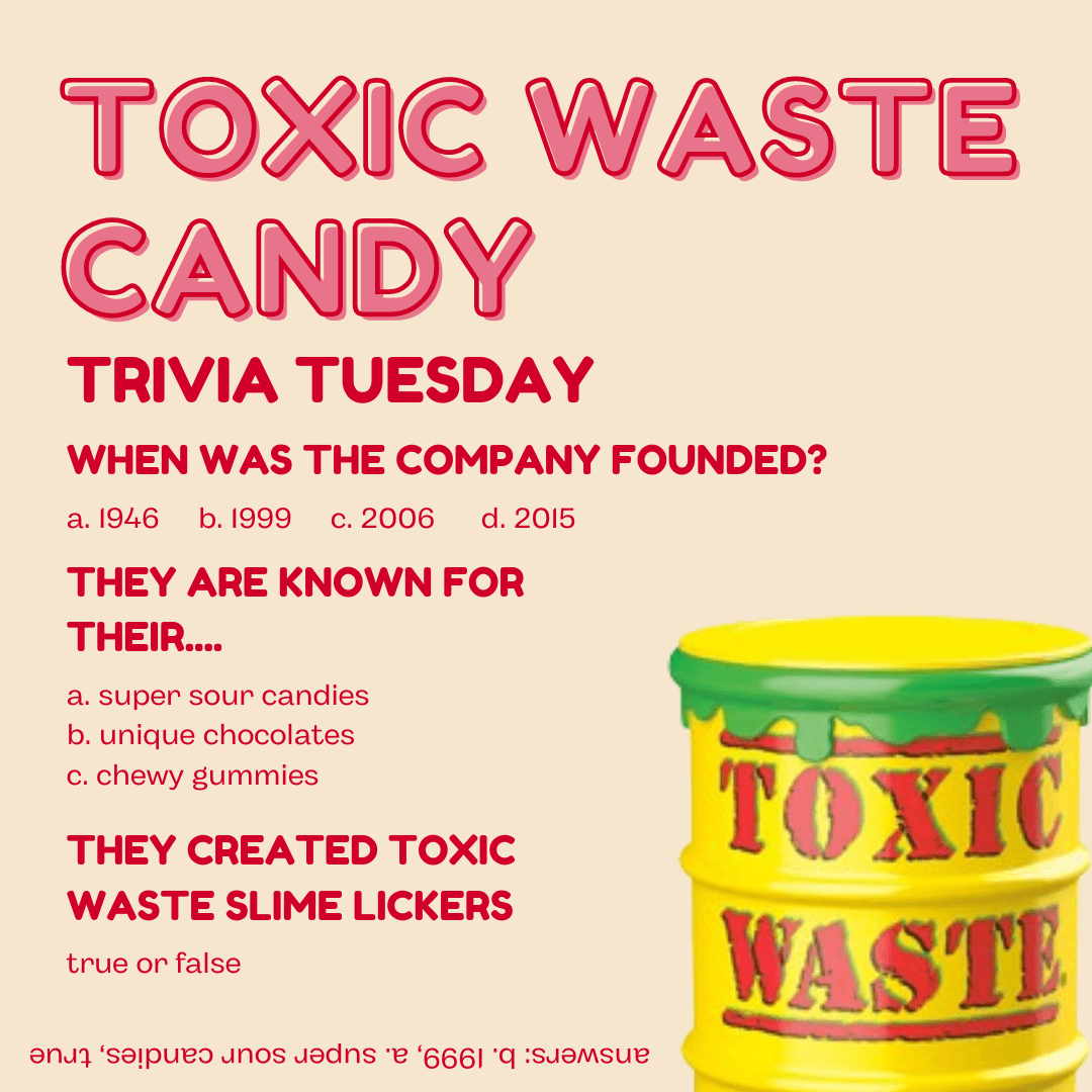 Toxic Waste Hazardously Sour Candy Drum - CandyFavorites