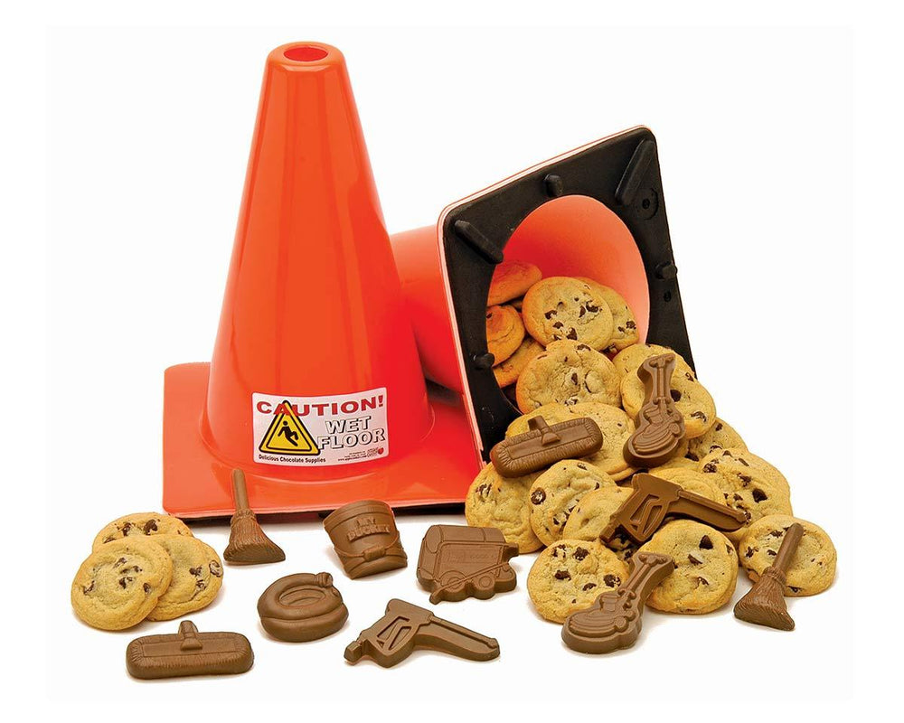 Traffic Cone Chocolate and Cookie Gift - CandyFavorites