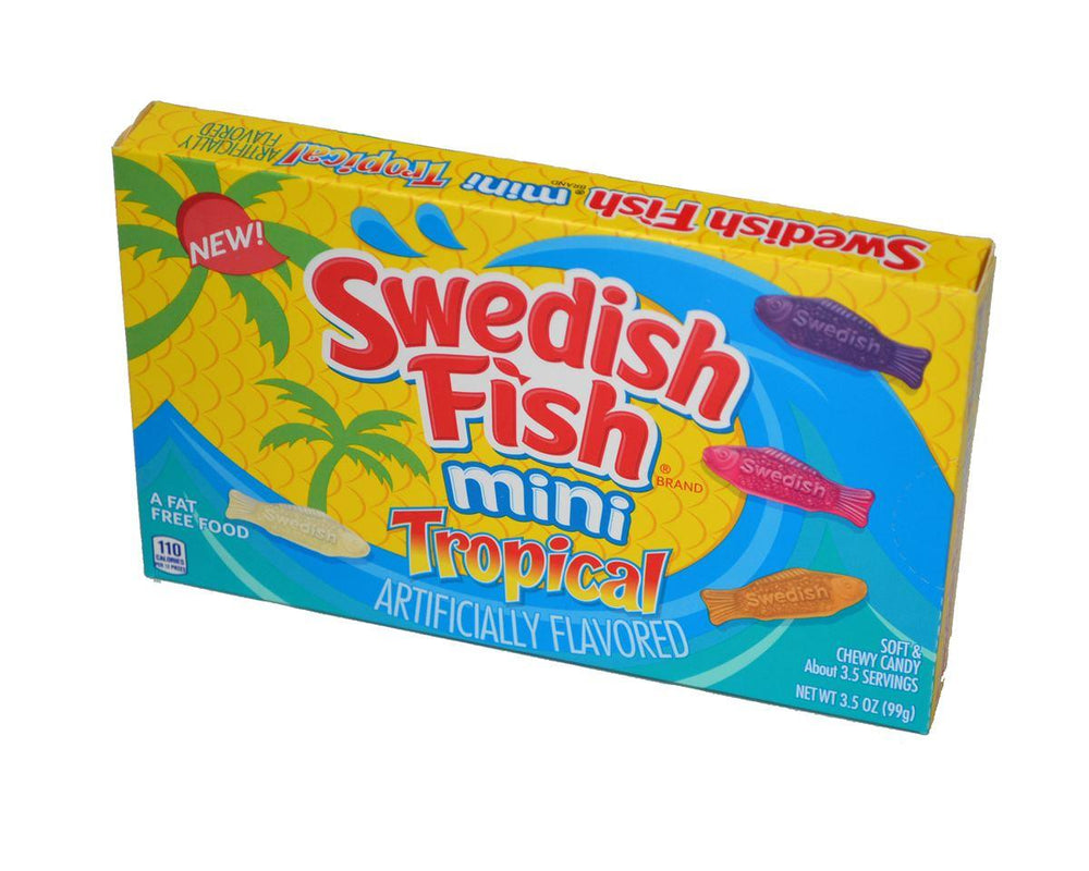Swedish Fish Mini Tropical Soft & Chewy Candy, 12