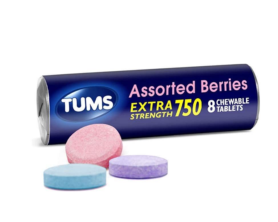 Tums Assorted Berries Extra Strength 750 Antacids - CandyFavorites