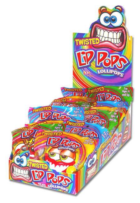 Flix Twisted Lip Pops Lollipops - 12 / Box – Candy Favorites