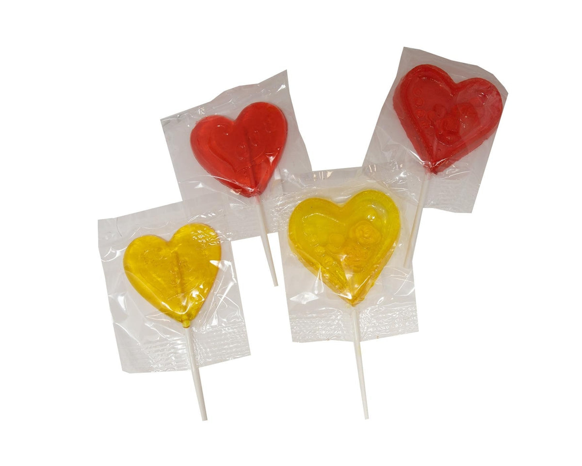 Clear Heart Lollipops