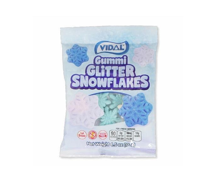 Vidal Gummi Glitter Snowflakes Bags - CandyFavorites