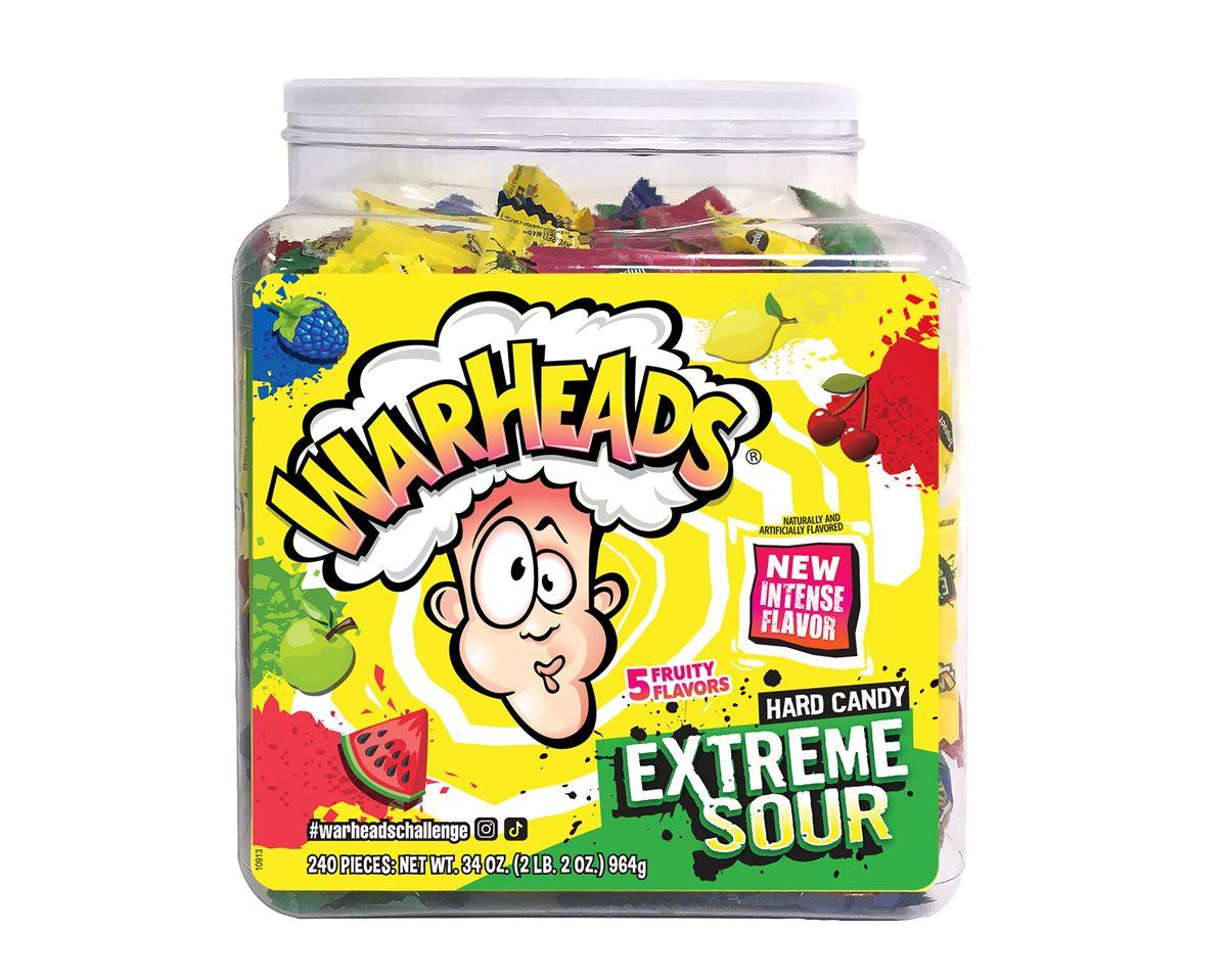 Warheads Extreme Sour Hard Candy Jars - CandyFavorites