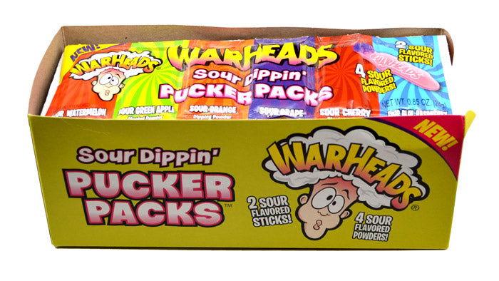 
                      
                        Warheads Sour Dippin' Pucker Packs - CandyFavorites
                      
                    