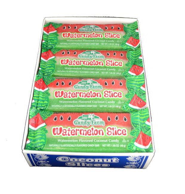 Watermelon Slice Coconut Candy Bar - CandyFavorites