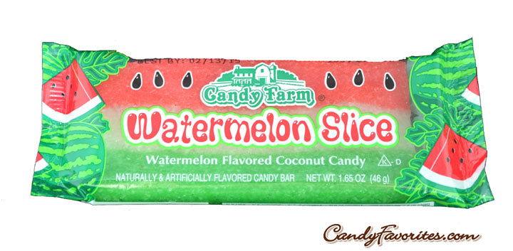 Watermelon Slice Coconut Candy Bar - CandyFavorites