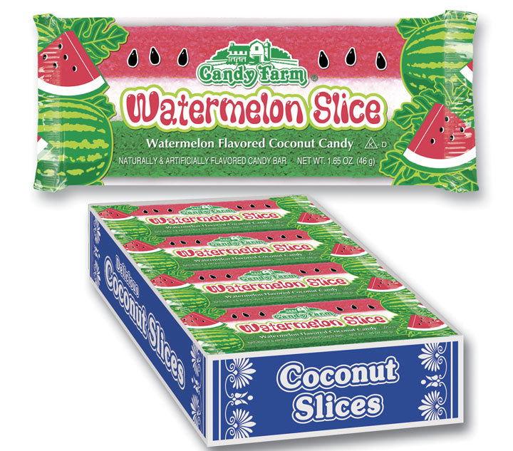 Watermelon Slice Coconut Candy Bar - CandyFavorites