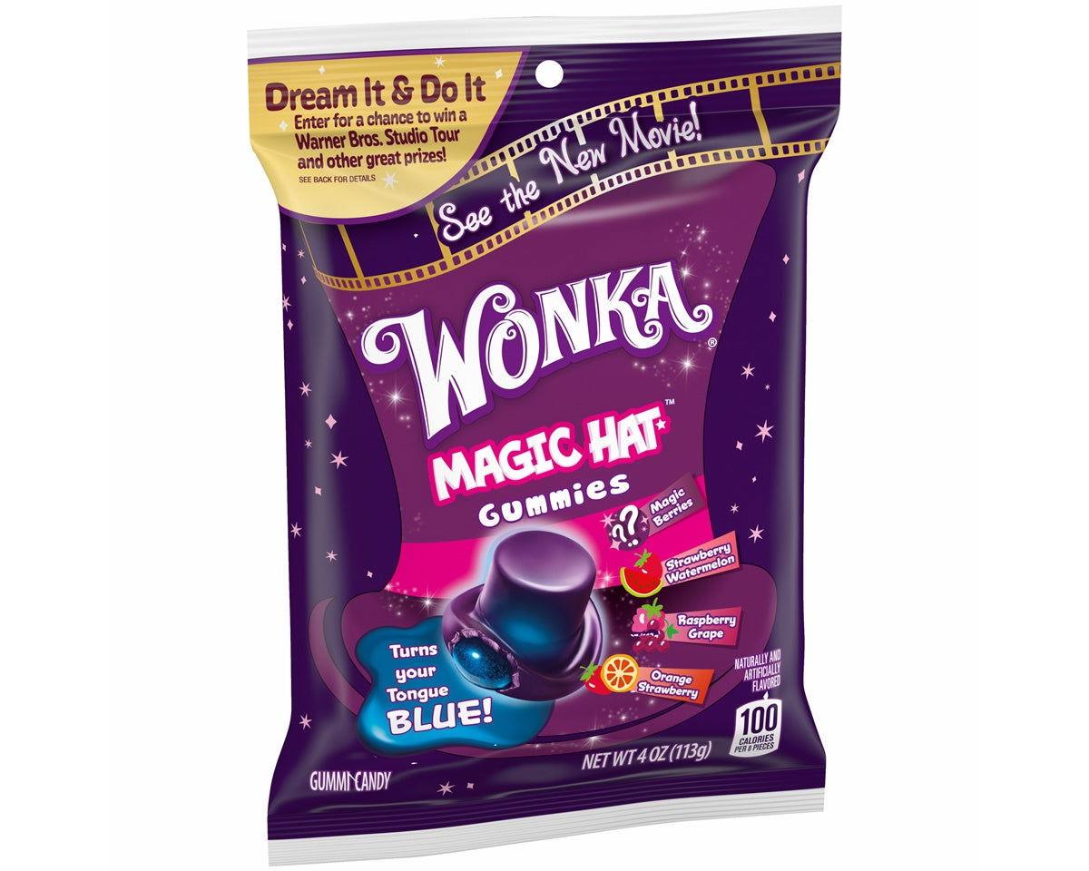 Wonka Magic Hat Gummies 4 oz. Bags - CandyFavorites