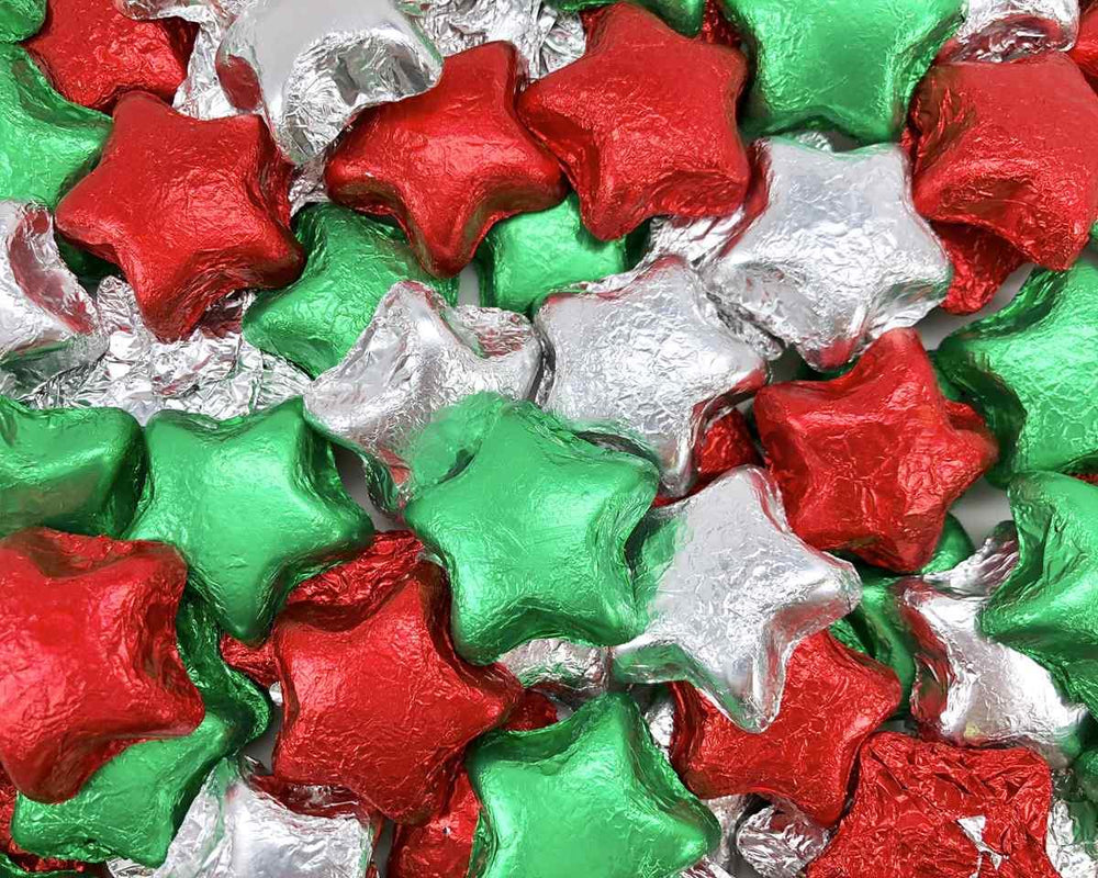 Wrapped Christmas Chocolate Stars Mix - CandyFavorites
