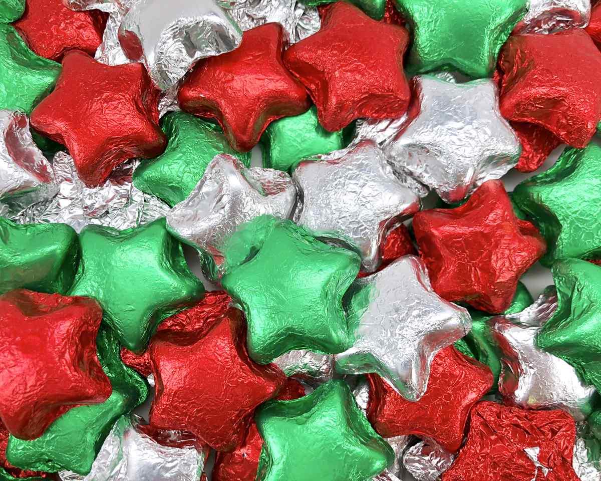 Wrapped Christmas Chocolate Stars Mix - CandyFavorites