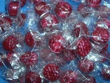 Wrapped Filled Raspberries Candy Jar - CandyFavorites