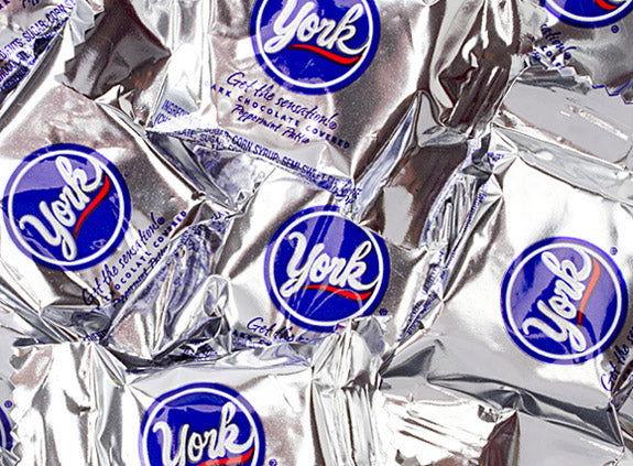 Miniature York Dark Chocolate Covered Peppermint Patties - 175 / Box ...