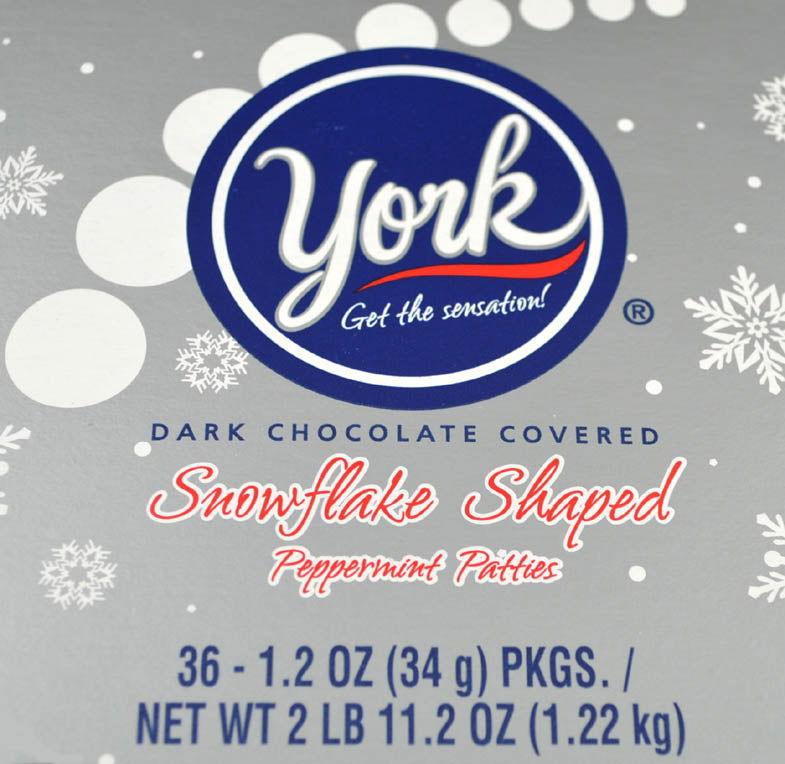 York Peppermint Patties Snowflakes - CandyFavorites