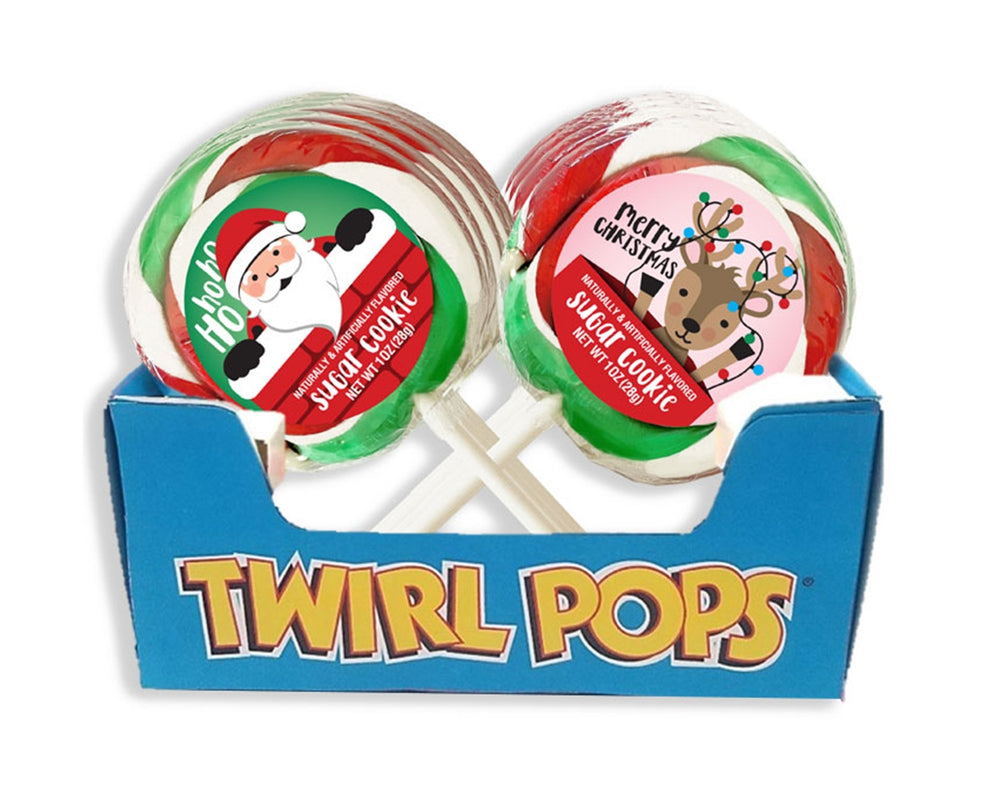 Christmas Twirl Pop Lollipops
