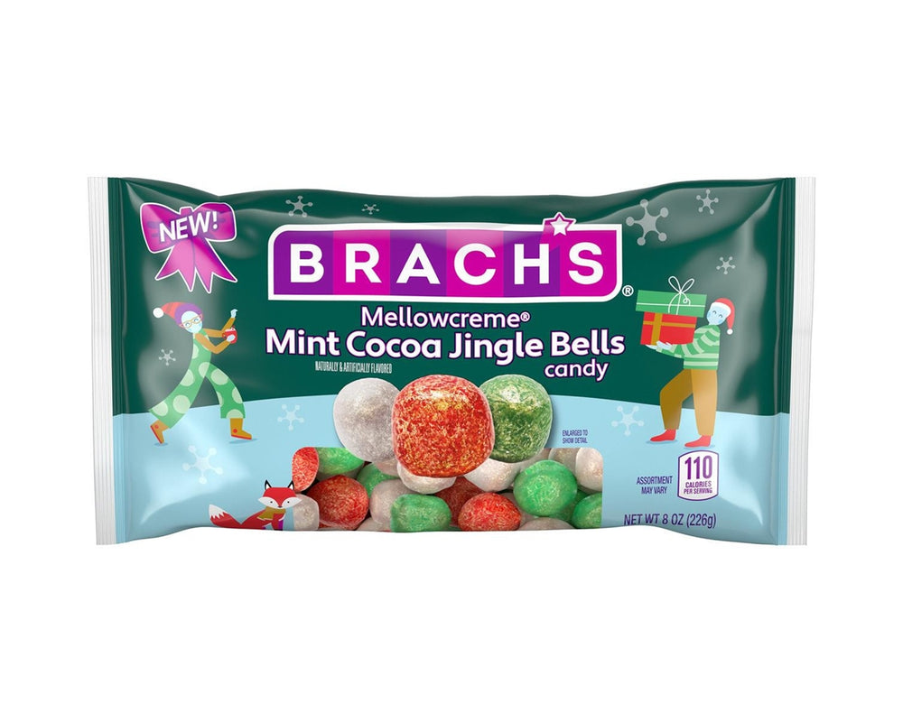 Brach's Mellowcreme Mint Cocoa Jingle Bells Candy