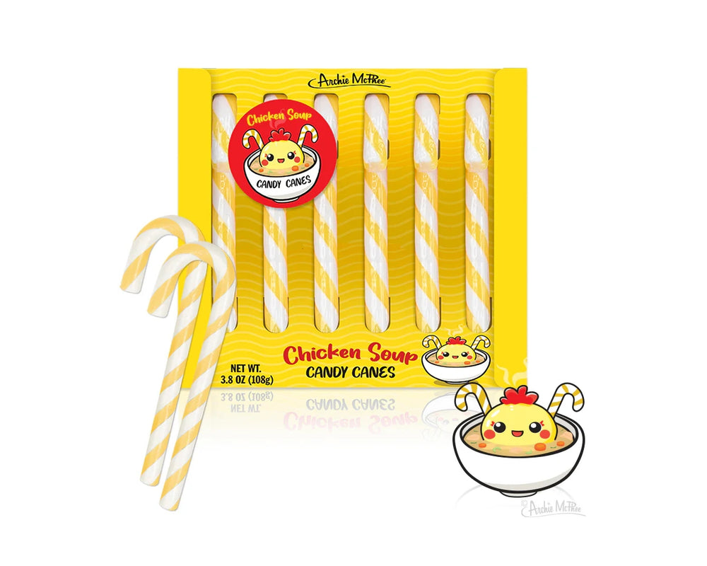 Chicken Soup Flavored Candy Canes 6 ct. Box