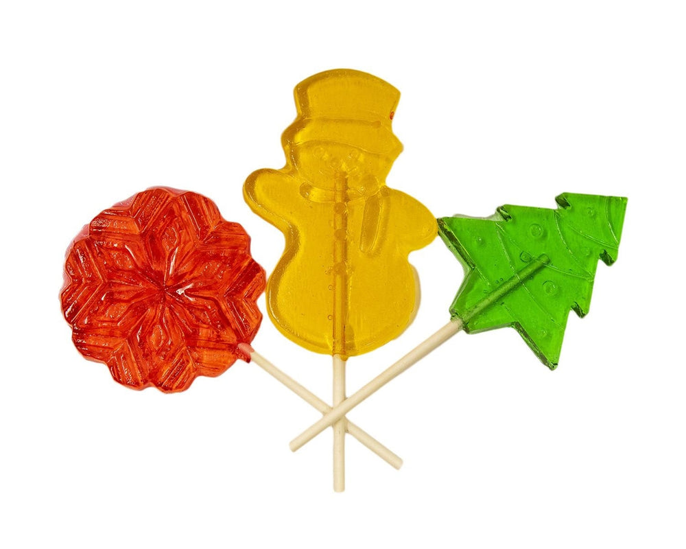 Assorted Clear Toy Holiday Lollipops
