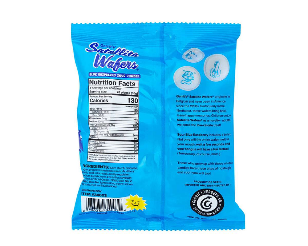 
                      
                        Gerrit  Blue Raspberry Satelitte Wafers Ingredients
                      
                    
