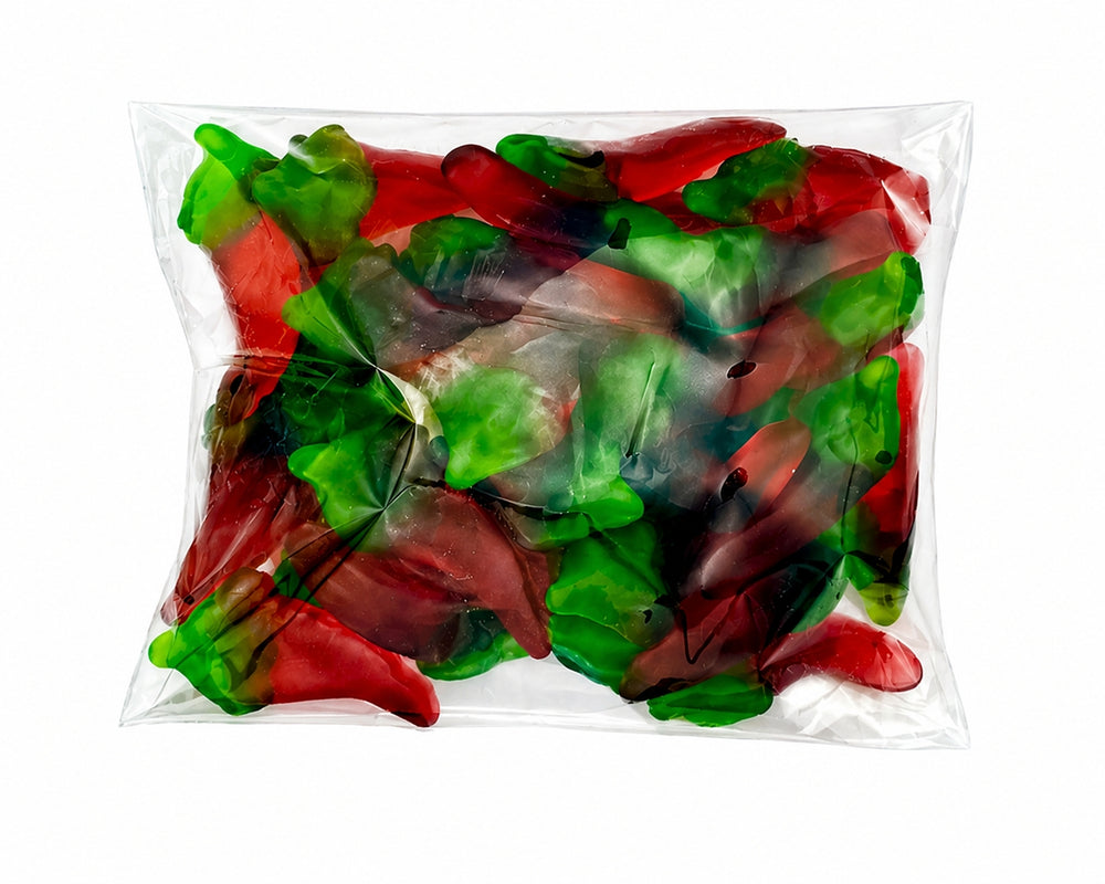 Hand Packed Gummy Chili Peppers 8 oz. Flat Bags - 8 / Box – Candy Favorites