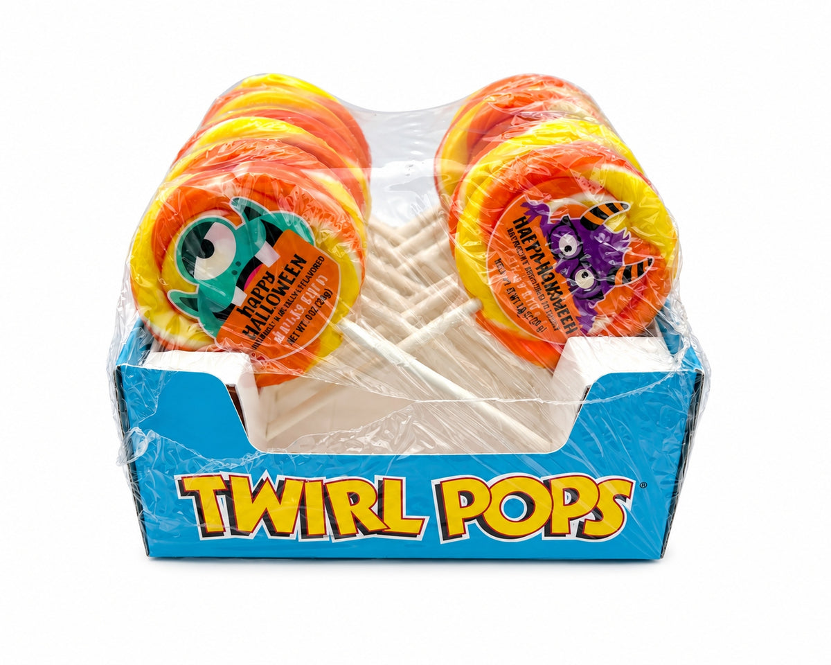 Halloween Twirl Pops