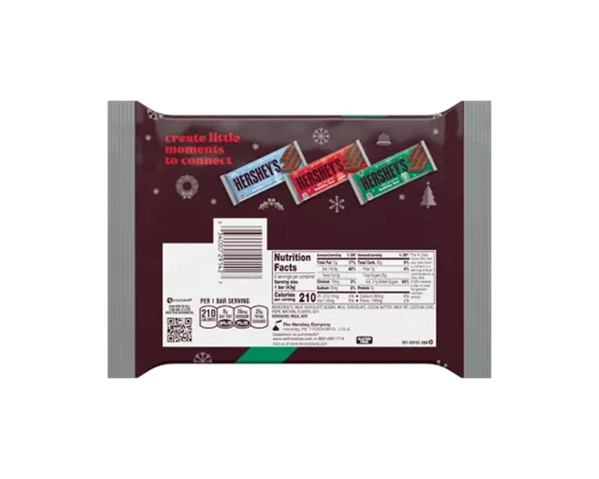 Hershey's Milk Chocolate Holiday Bar  6 Pack