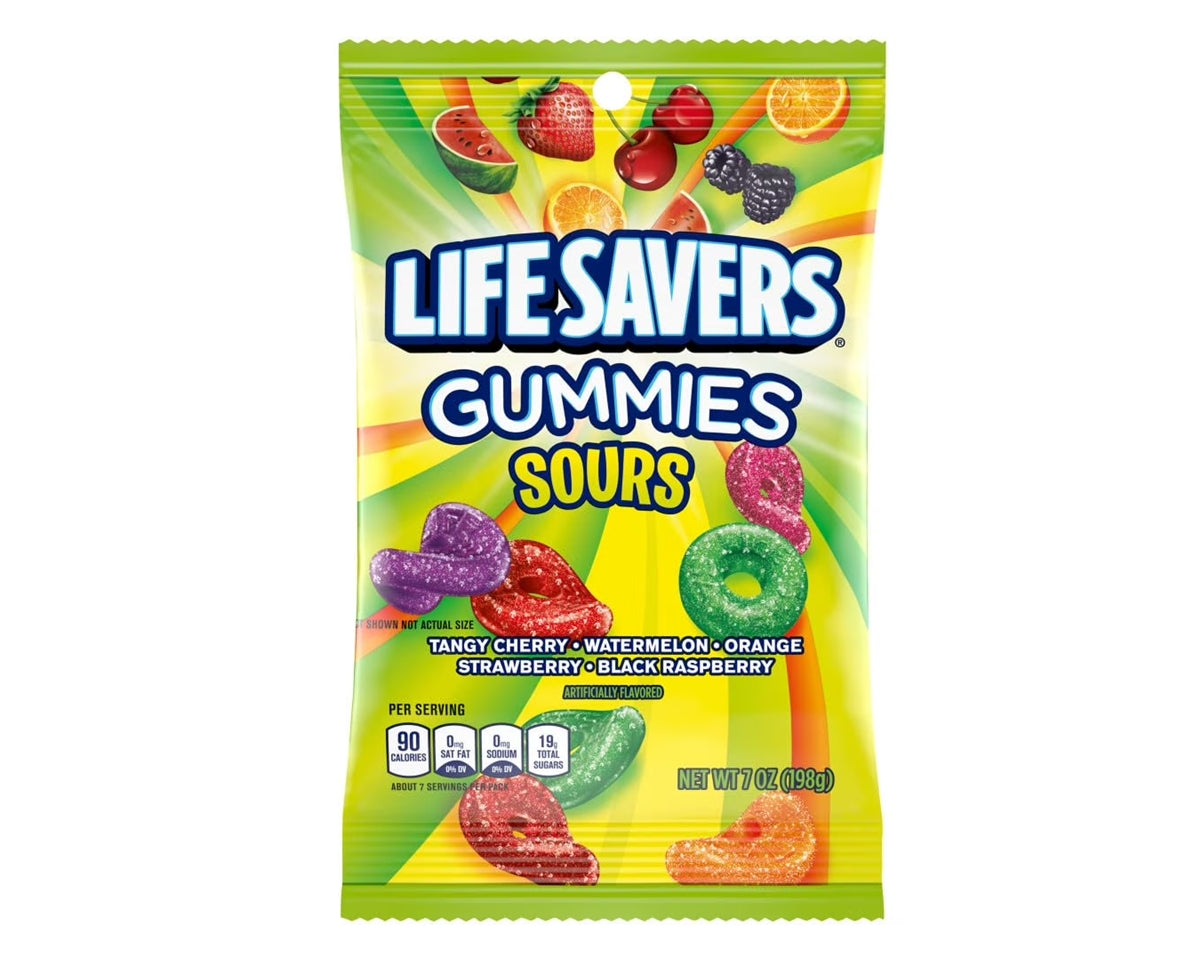 Life Savers Gummies Sours Peg Bag