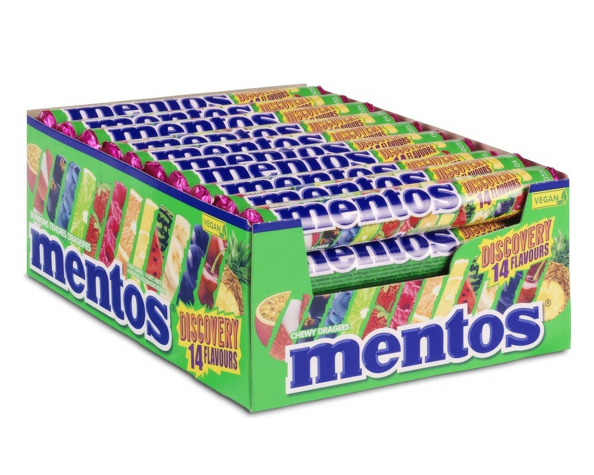 Mentoes Box Mentos | Peppermint Mentos | Strawberry Mentos – Candy Favorites