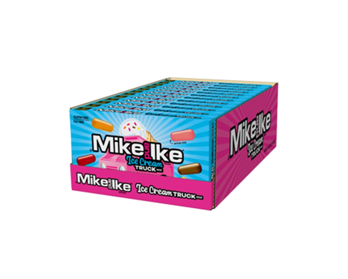 Box of Mike and Ike Ice Cream Truck candy on a white background