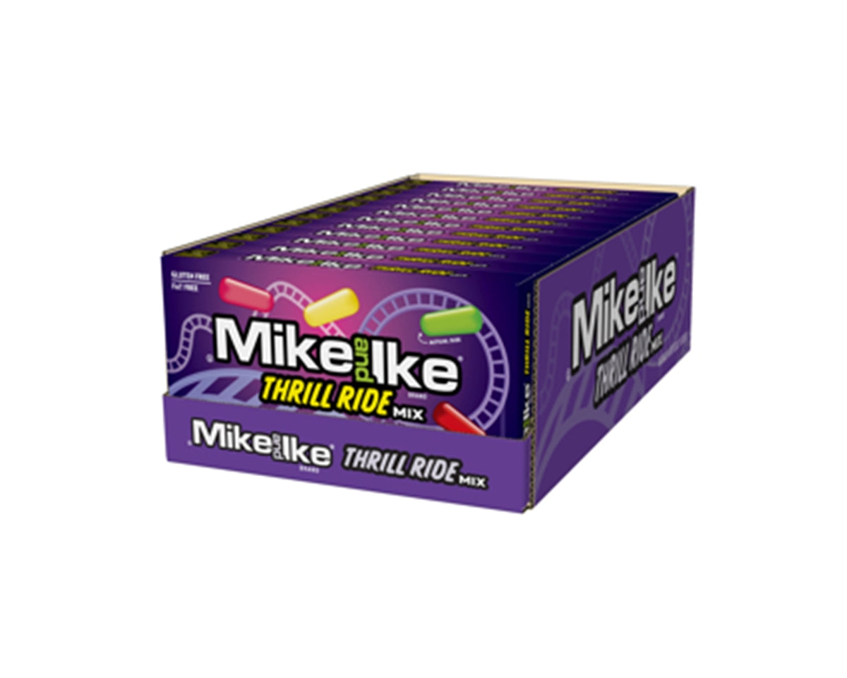 Box of Mike and Ike Thrill Ride Mix on a white background
