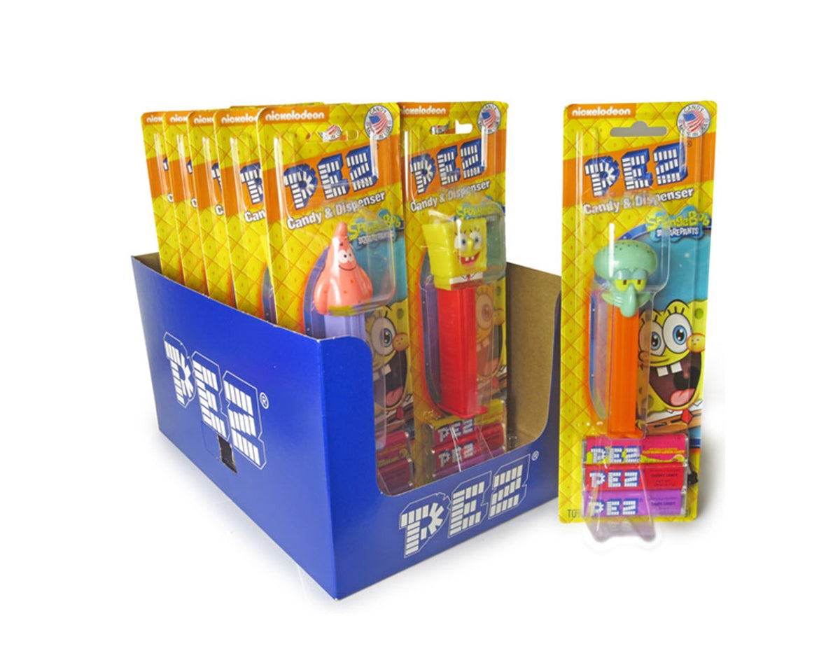pez sponge bob box