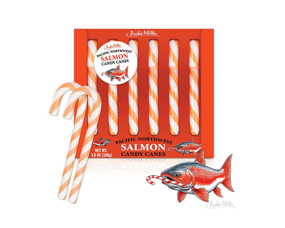 Pacific Northwest Salmon Candy Canes Box