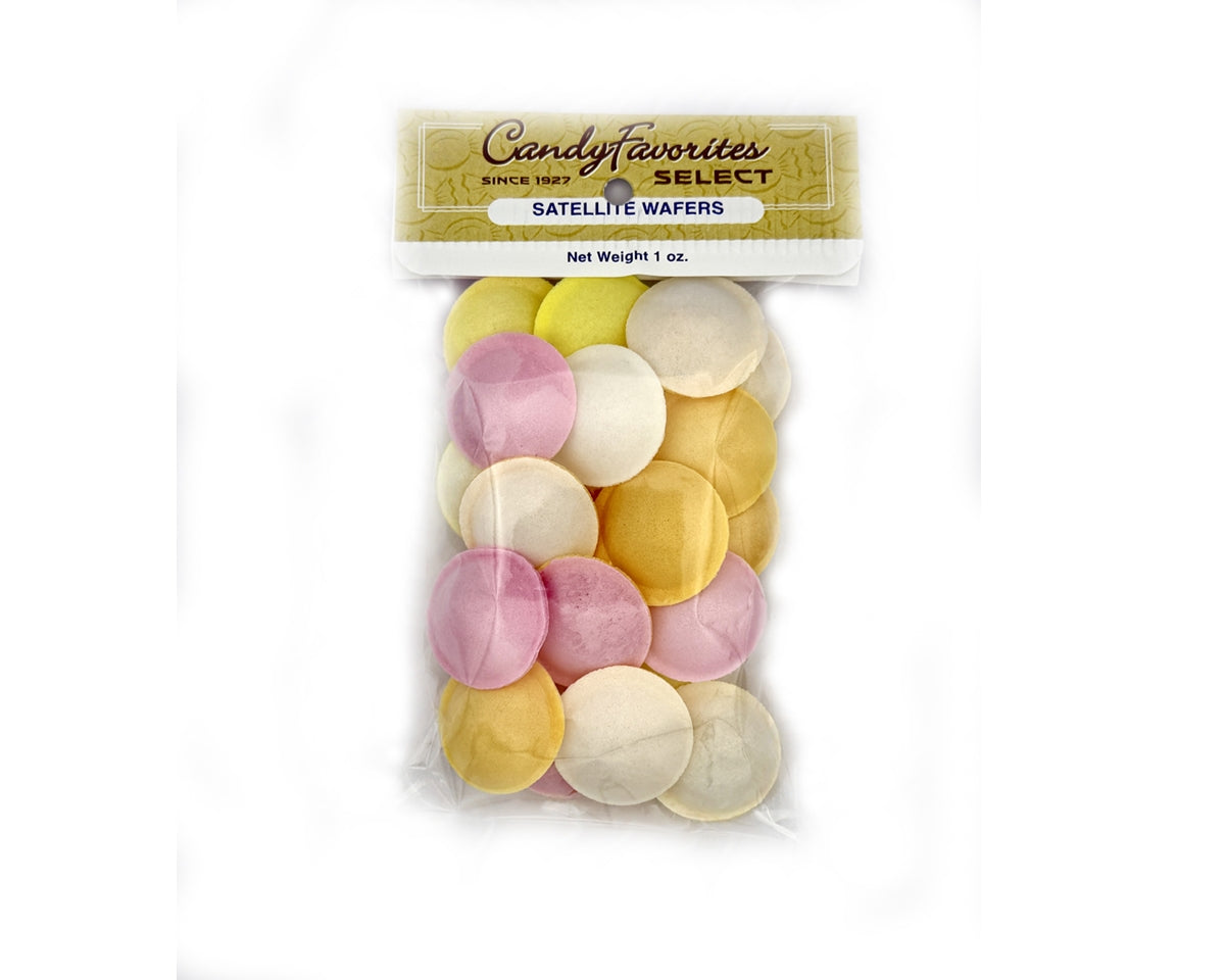 Pack of Candy Favorites Select Satellite Wafers on a white background