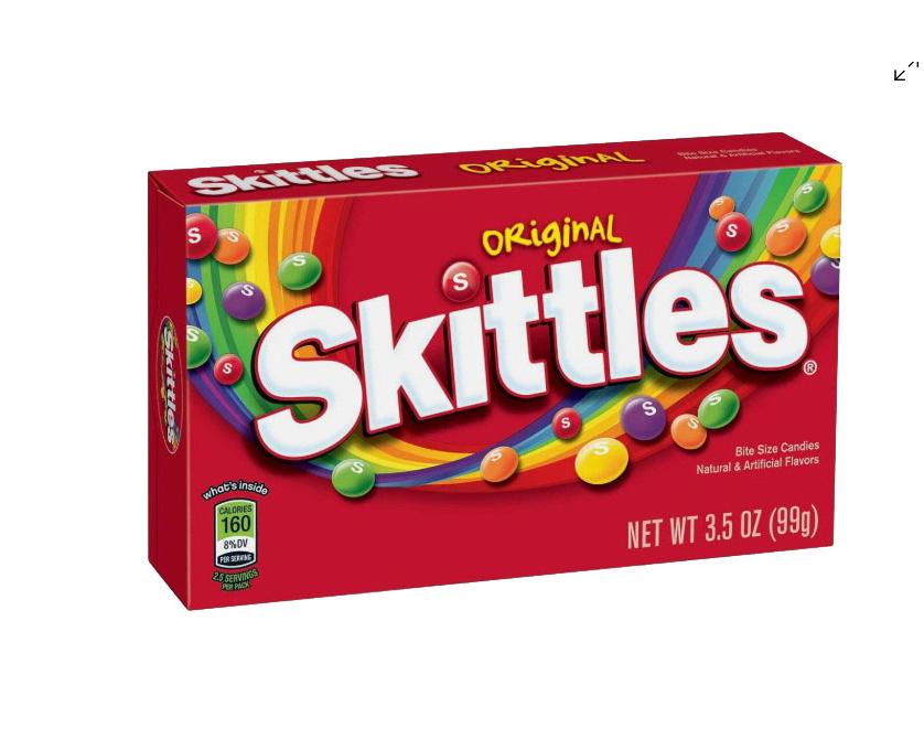 Original Skittles Theater Size Concession Box