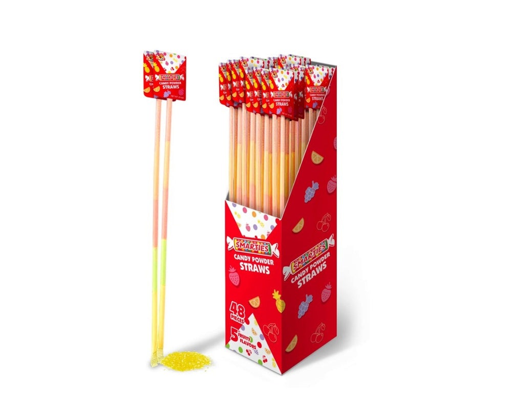 Smarties Candy Powder Straws