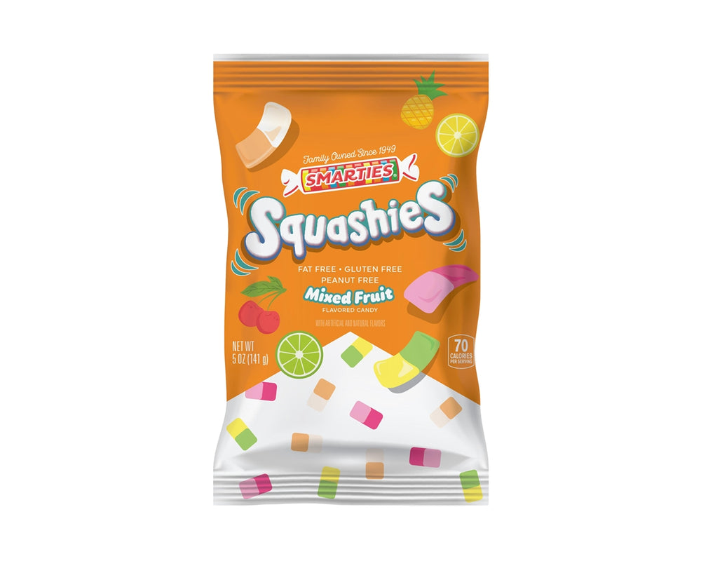 Smarties Squashies Mix Fruit 5 oz. Peg Bags