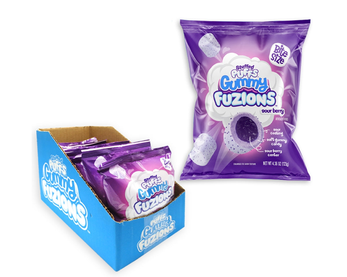 stuffed puffs gummy fuzions sour berry