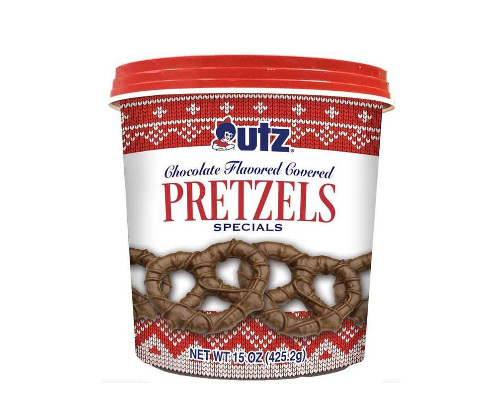 UTZ Chocolate Flavored Covered Pretzels Special Holiday Tub