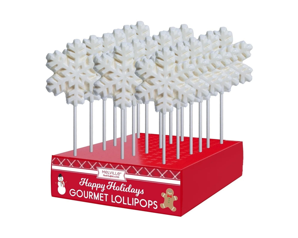 White Snowflake Lollipops