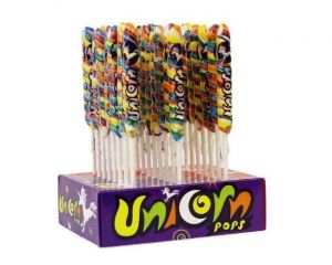 Adams & Brooks Unicorn Pops | Twirl Lollipops - 24 / Box