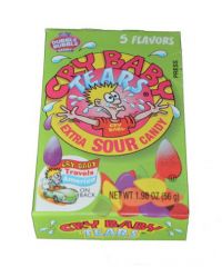 Dubble Bubble Cry Baby Tears Extra Sour Candy - 24 / Box