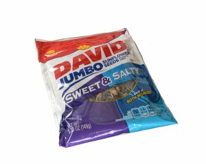 David Sweet & Spicy Jumbo Sunflower Seeds 5.25 oz. Bags - 12 / Case
