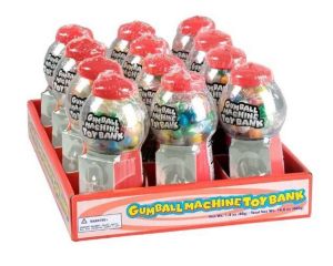 Gumball Machine Toy Bank - 12 / Box