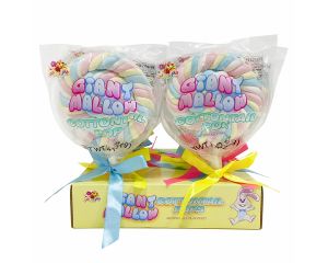 Giant Mallow Cottontail Pops - 12 / Box