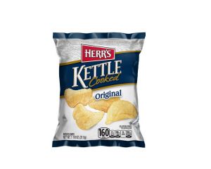 Herr's Original "Kettle Cooked" Potato Chips 2.5 oz. Bags - 6 / Case