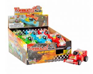 Formula One and Candy Lovers alike, our Kidsmania Formula One Racers are an ideal choice!